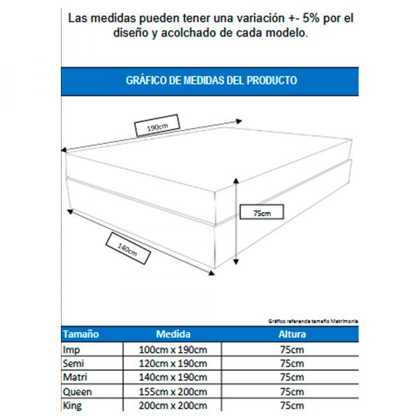 Cama king golden dream ultra agencias way