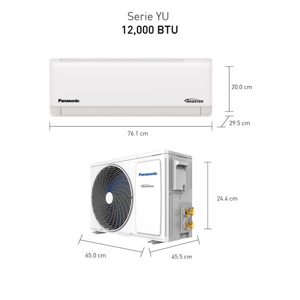 Aire acondicionado panasonic 12000 cs cu yu12akv 2 agencias way 5