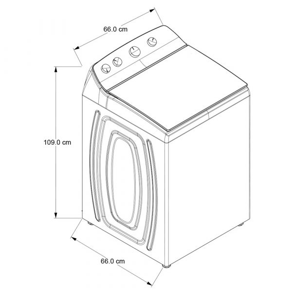 Lavadora de 44 libras 8mwtw2054wrm