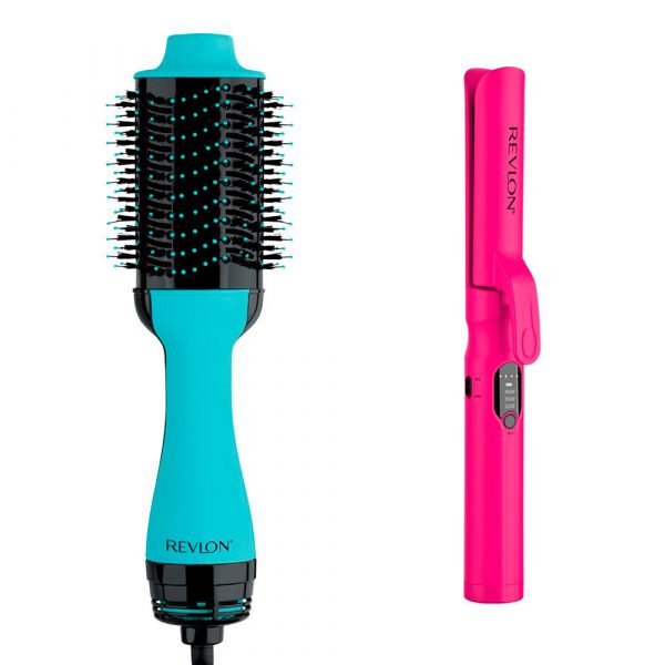Combo one step cepillo+plancha revlon 6
