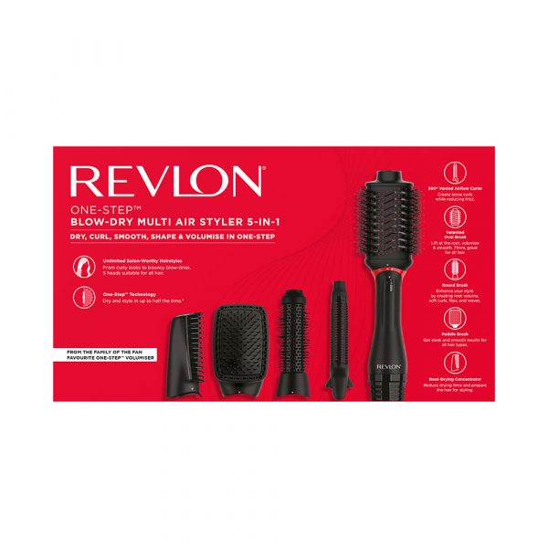 Kit one step blow dry multi air styler 5 en 1 revlon