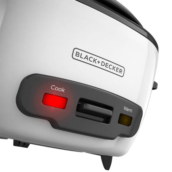 Olla arrocera black + decker 14 tazas con tapa de vidrio y vaporera rc514 4