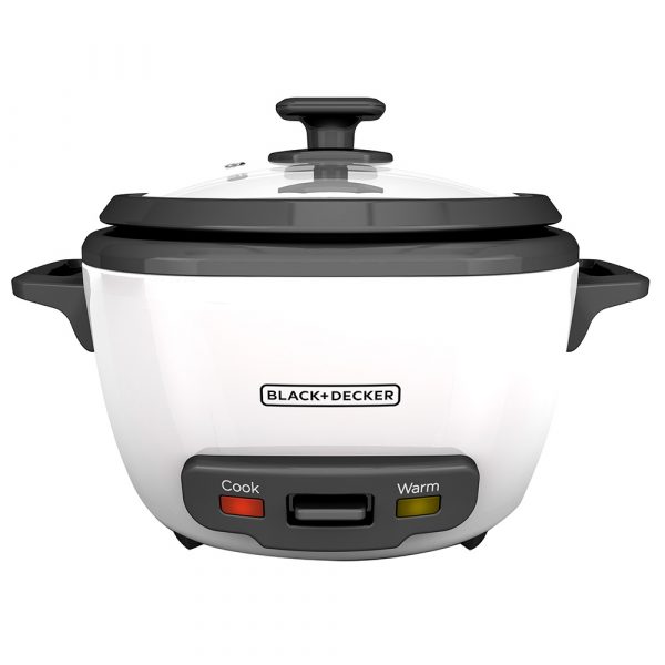 Olla arrocera black + decker 14 tazas con tapa de vidrio y vaporera rc514 6