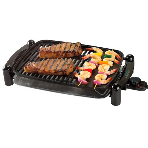 Parrilla y plancha eléctrica black+decker sizzlelean™ ig201