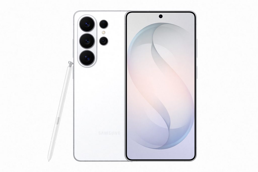 055 galaxy s26ultra white front back spen